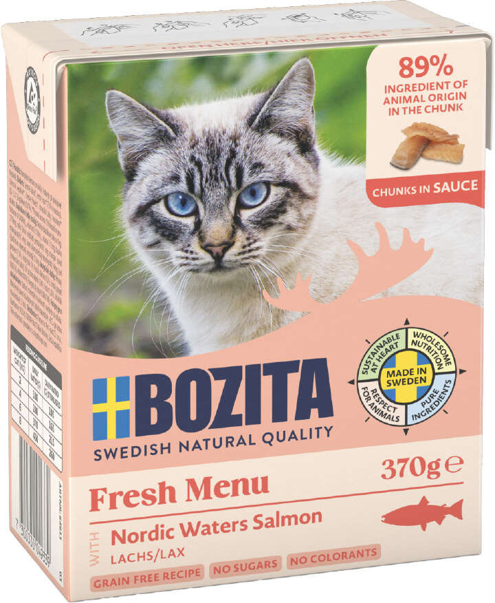 BOZITA Katzen-Nassfutter Häppchen in Sauce Lachs